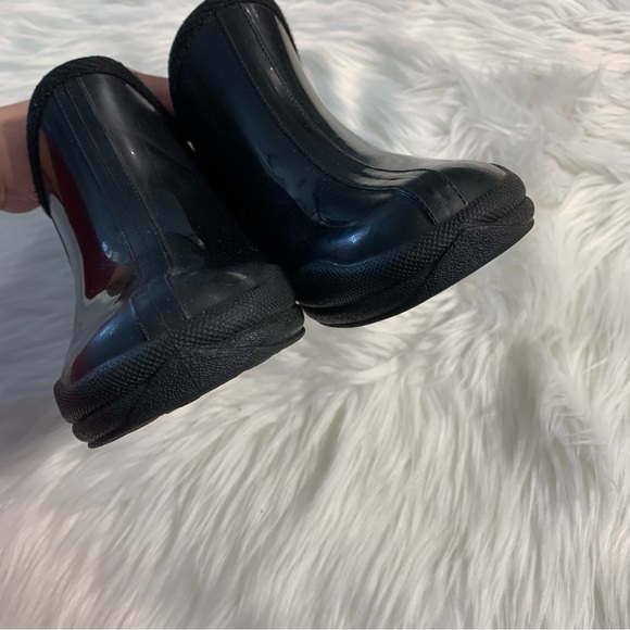 Ankle Rain Boots Glossy Black 8 - Picture 7 of 11